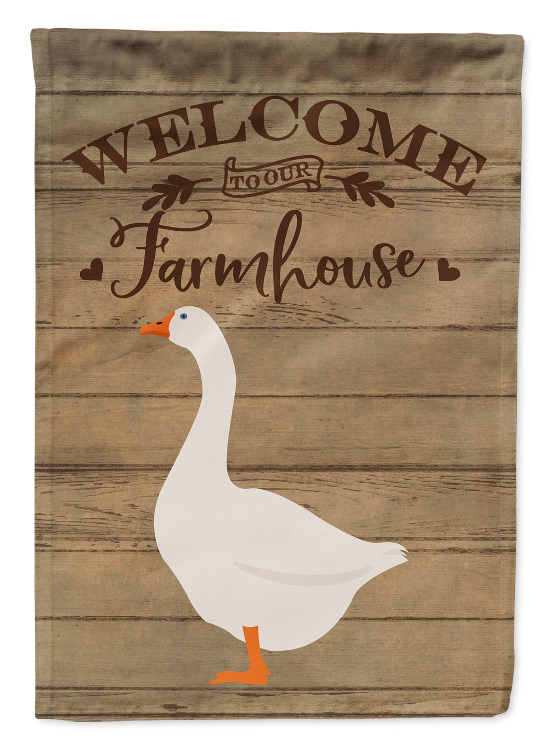 Embden Goose Welcome Garden Flag – Decorative Outdoor Yard Flag CK6836GF