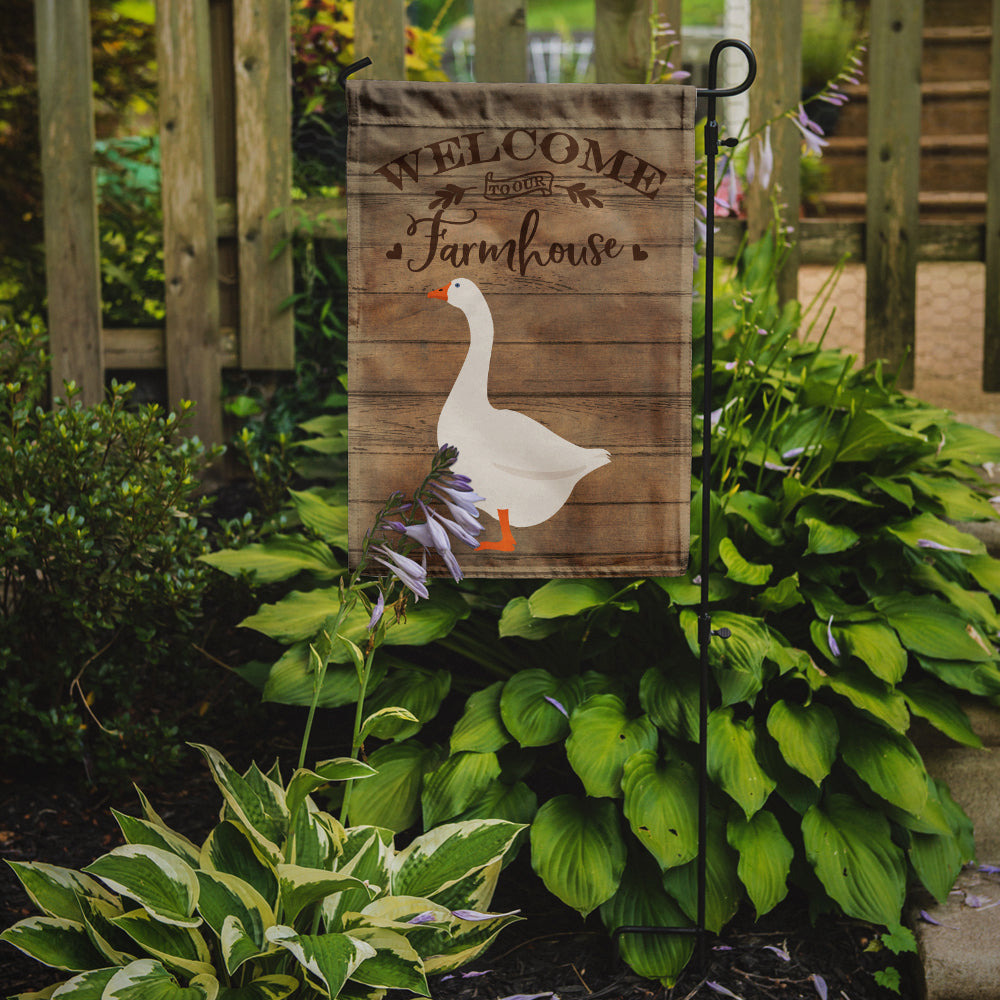 Embden Goose Welcome Garden Flag – Decorative Outdoor Yard Flag CK6836GF