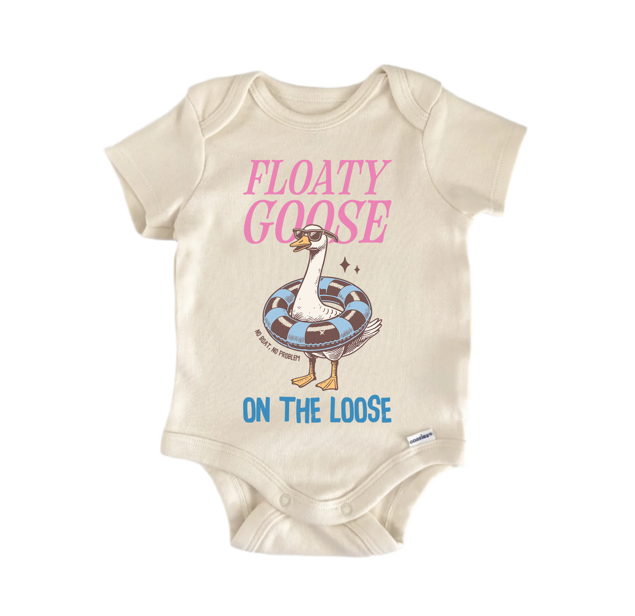 Floaty Silly Goose Newborn Baby Onesie® Bodysuit